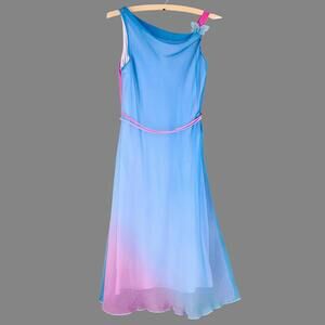 Y2K Fairy Kawaii Pink Blue Butterfly Dress Small